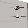 Modern Ceiling Fans With Wooden Blades And White Light Fixture For Home Interior