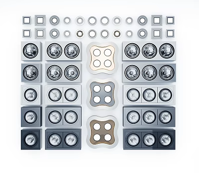 Modern downlight 3d model