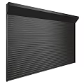 Black Steel Roll Up Security Door With Durable Design For Home Protection