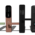 Modern Smart Door Locks In Various Colors With Keypad And Fingerprint Features