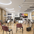 Modern Music Classroom 3d model