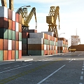 modern terminal container 3d model