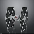Aerospace Starfighter Design With Solar Panel Wings And Central Cockpit Structure