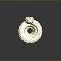 Golden Snake Shaped Furniture Decorative Ornament With Intricate Design And Shiny Finish