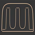 Modern Metallic Utensil Holder With Vertical Slots For Kitchen Cutlery Storage