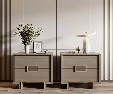Modern bedside table 3d model