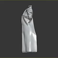 Modern Gray Long Coat With Stand Collar And Sleek Long Sleeves Design