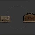Traditional Wooden Water Transport Boats Featuring Rustic Design And Open Structure