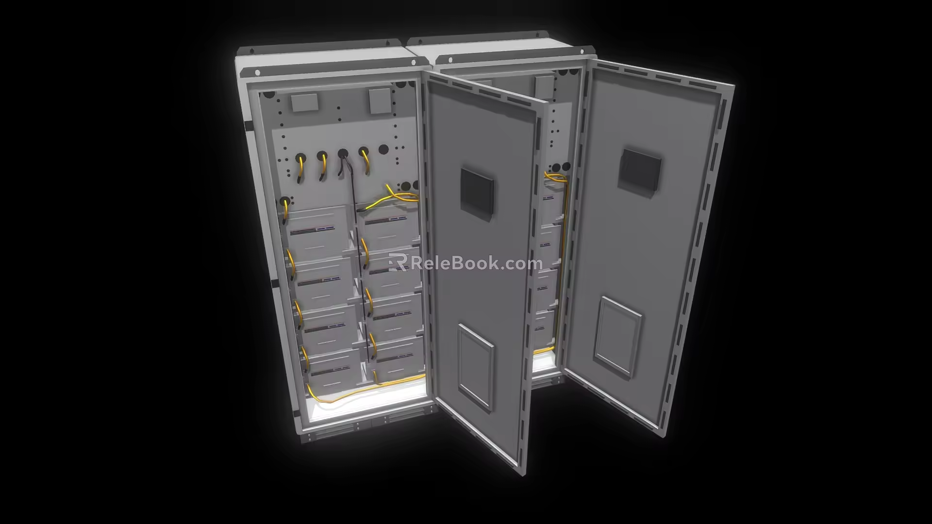 Distribution Box Central Control Power Supply Box Distribution Cabinet General Control Electric Box Substation Transformer Low Face Number Low Mold Simple Mold Game Video Level Super Realistic 3d model