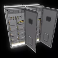Distribution Box Central Control Power Supply Box Distribution Cabinet General Control Electric Box Substation Transformer Low Face Number Low Mold Simple Mold Game Video Level Super Realistic 3d model
