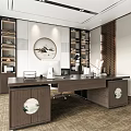 New Chinese-style Manager Office 3d model