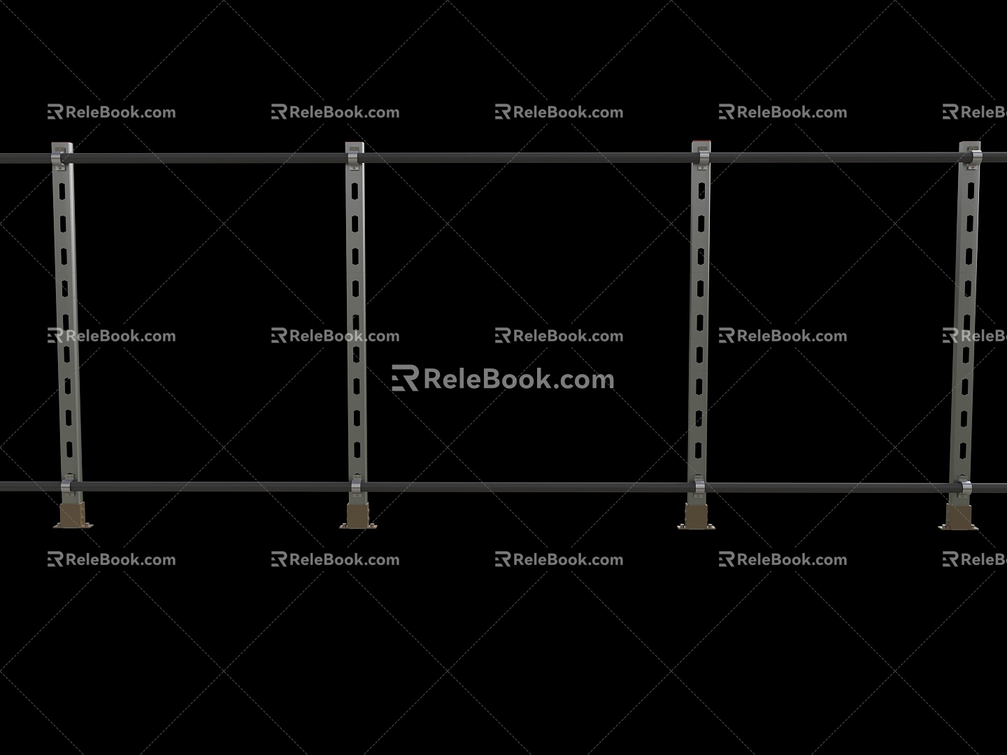 Iron frame industrial iron frame metal bracket industrial aluminum profile bracket 3d model