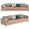 modern double sofa business sofa 3d model