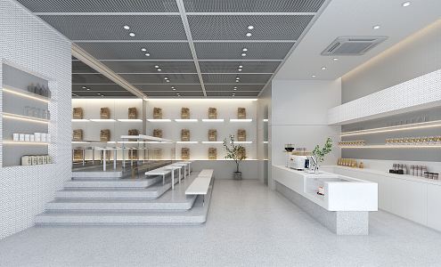 Modern Cafe 3d model