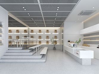 Modern Cafe 3d model