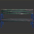 Roadside Chair Bench Park Bench Outdoor Bench Wooden Bench Leisure Recliner Easy Chair Fishbone Recliner 3d model