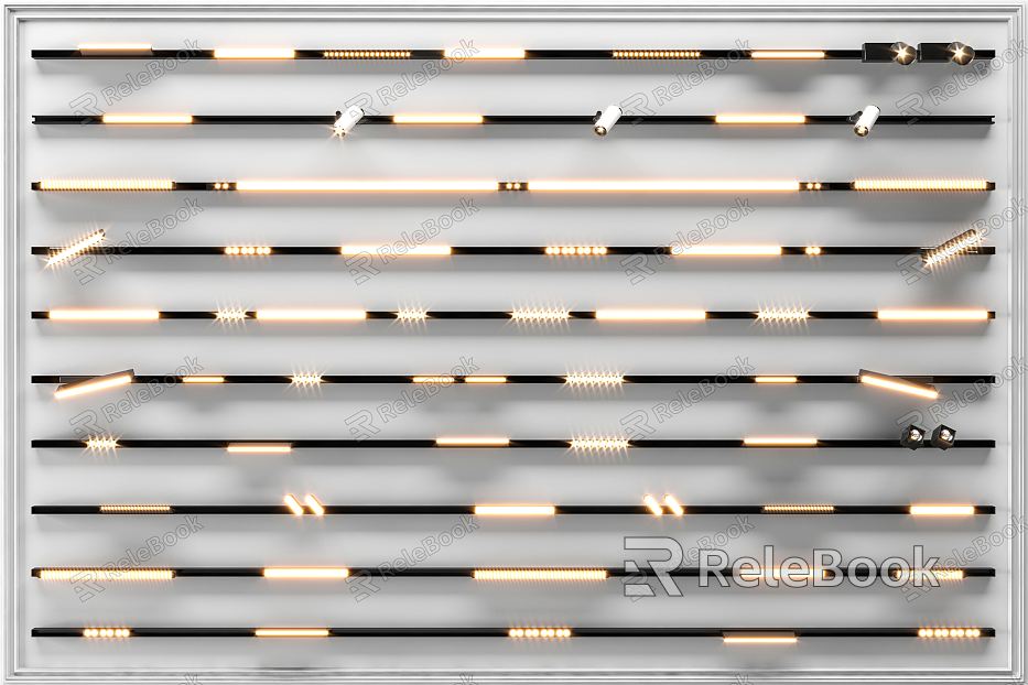 Modern spotlight magnetic lamp model