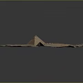 Ancient Egyptian Pyramids Architectural Structure In Desert Landscape With Historical Ruins