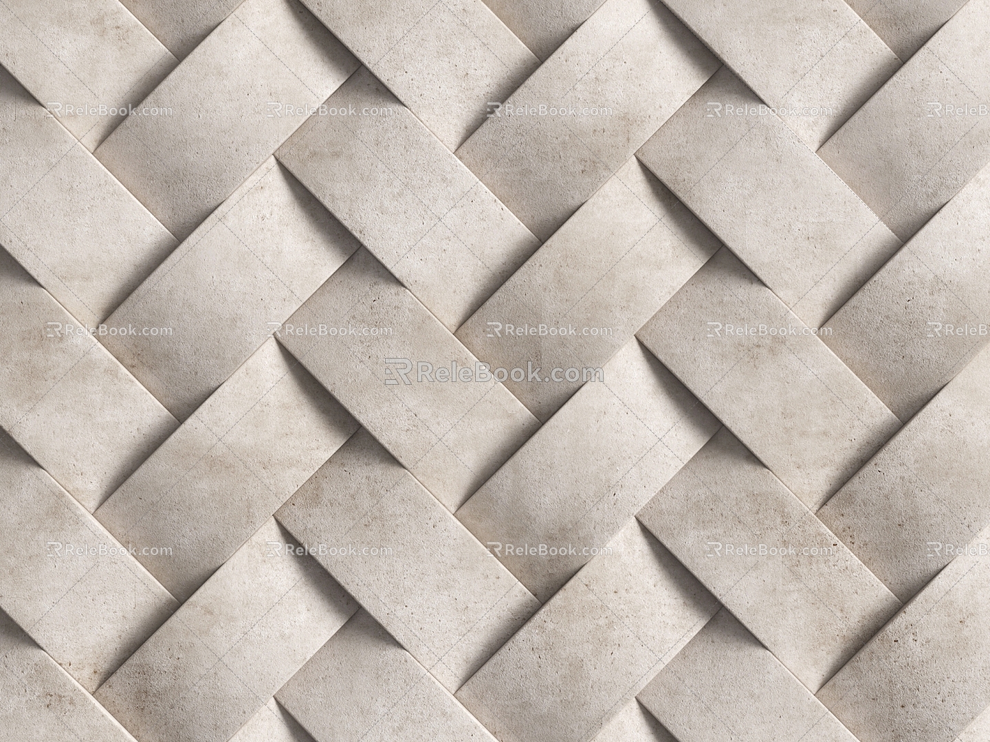 Cement background wall decorative wall panel 3d model