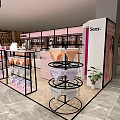 Finehang Scary Lingerie Store with Pastel Colored Lingerie Display Racks and Mannequins