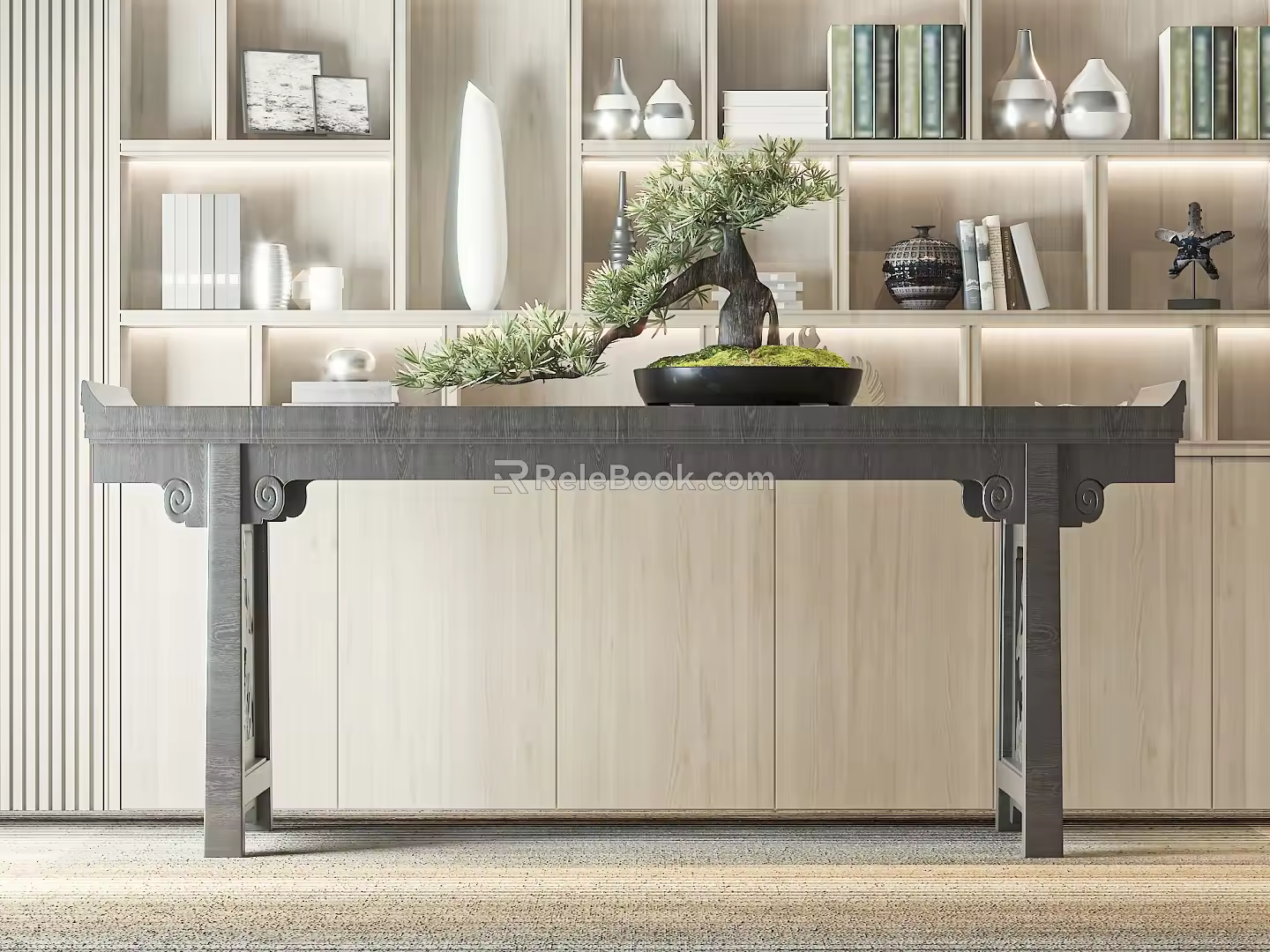 End View Desk 3d model