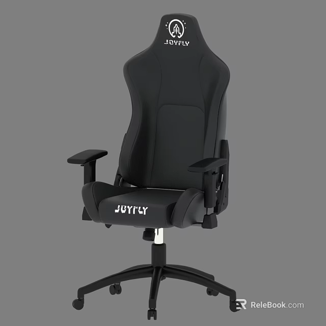 Black Ergonomic Gaming Office Chair With JOYTY Logo And Adjustable Comfort Design 3d model 