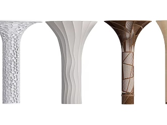 Modern pillar decoration pillar package pillar 3d model