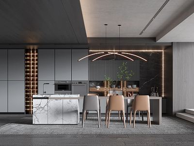 Modern Restaurant 3d model