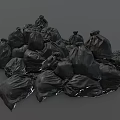 Sturdy Black Garbage Bags for Efficient Daily Household Waste Disposal
