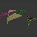 Foldable Wooden Tables With Collapsible Legs And Natural Wood Finish