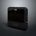 Black Omni Mini Computer With Screen Side Buttons And Built in Speakers 3d model