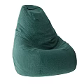 Green Bean Bag Chair Comfortable Soft Fabric Lazy Sofa For Cozy Living Room 3d model