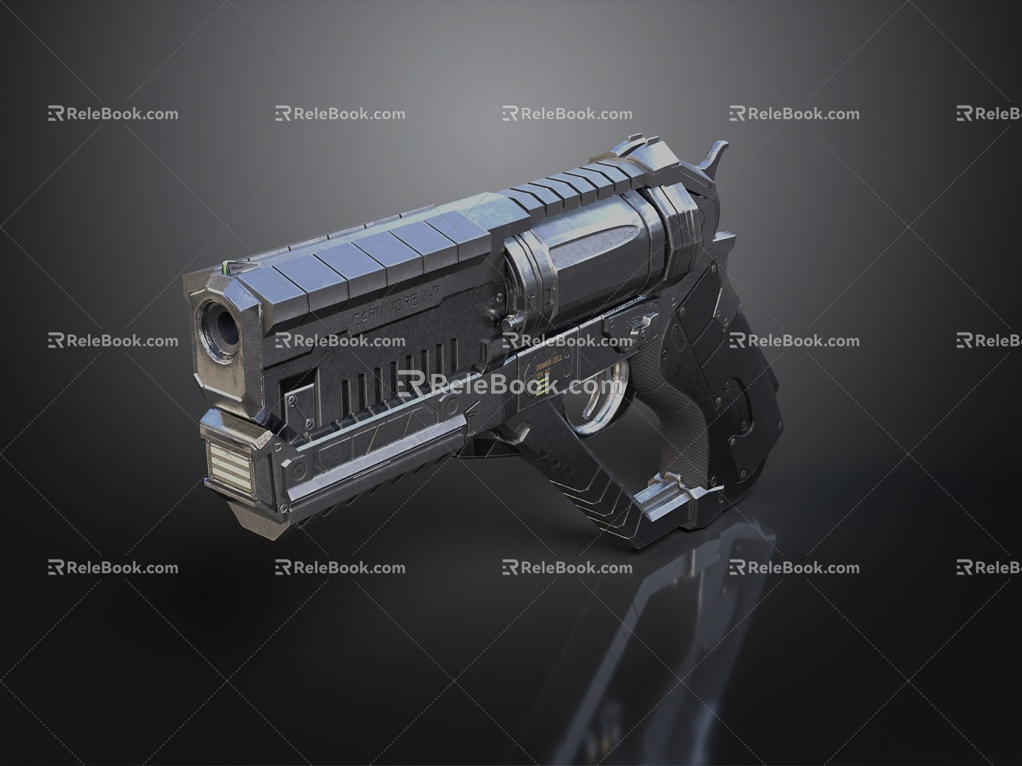 revolver revolver pistol semi-automatic pistol automatic pistol modern weapon hot weapon 3d model