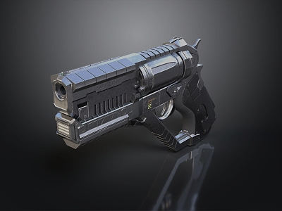 revolver pistol semi-automatic pistol automatic pistol modern weapon hot weapon 3d model