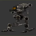 Mech Warrior Mech Soldier Machine Battlearm Mechanical Battlearm Machine Fighter Robot 3d model