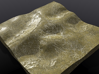 snow mountain terrain grassland model