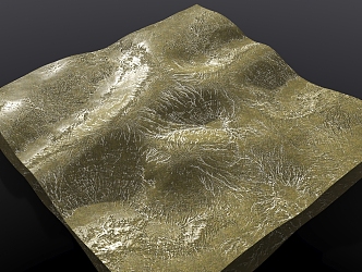 snow mountain terrain grassland 3d model