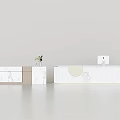 Modern reception desk, front desk, bar counter, cashier counter 3d model