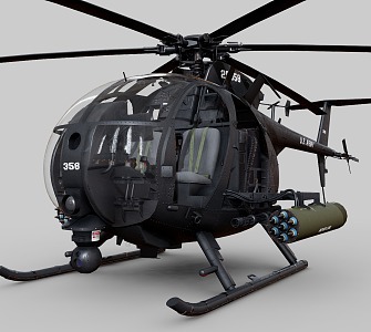 Modern Helicopter 3d model