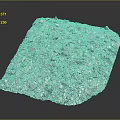 Square Wooden Stone Material Featuring Rough Surface With Gravel Particles And Natural Texture