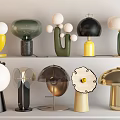 Modern Table Lamp Combination Reading Lamp Simple Table Lamp Light Luxury Table Lamp Glass Table Lamp Bedroom Study Table Lamp Art Table Lamp Metal Table Lamp Mushroom Lamps 3d model