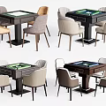 Modern Mahjong Table and Chair Chess and Cards Table and Chair Combination Mahjong Table Mahjong Machine 3d model