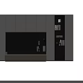 Modern TV Stand with Large Screen TV Illuminated Storage Compartments and Bookshelves