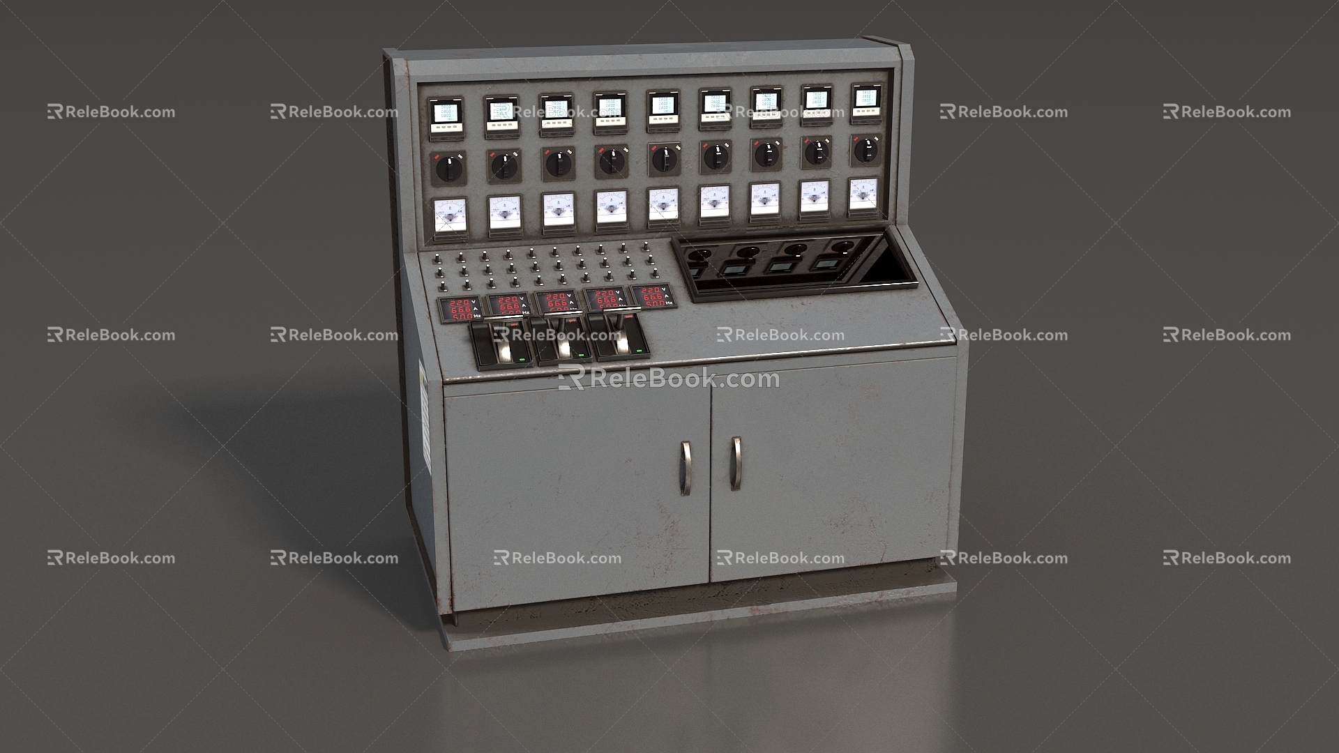 Control System Console Main Console Main Control Equipment Capacitance Cabinet Intelligent Distribution Box Electric Energy Meter Verification Device Super Realistic High Precision Video Grade model