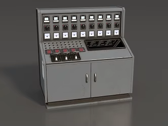 Control System Console Main Console Main Control Equipment Capacitance Cabinet Intelligent Distribution Box Electric Energy Meter Verification Device Super Realistic High Precision Video Grade 3d model