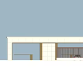Modern Entrance Gate Design With Stone Wall And Glass Panel Details