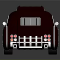 Vintage Luxury Burgundy Limousine With Streamlined Design Multiple Windows And Silver Wheels