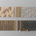 Sofa background wall 3d model