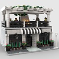 LEGO Toys Building Blocks Villa Manor House Construction 3d model