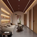 Modern Beauty Hair Salon Interior Design With Styling Mirrors Green Plants And Comfortable Seats